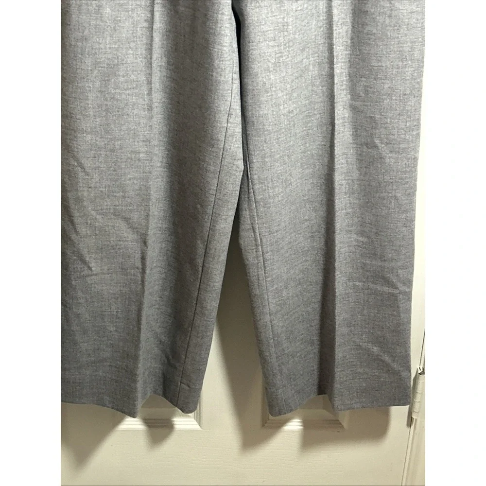 Gestuz Gray Elastic Waist Wide Leg Women's Pants Size EU42/US L